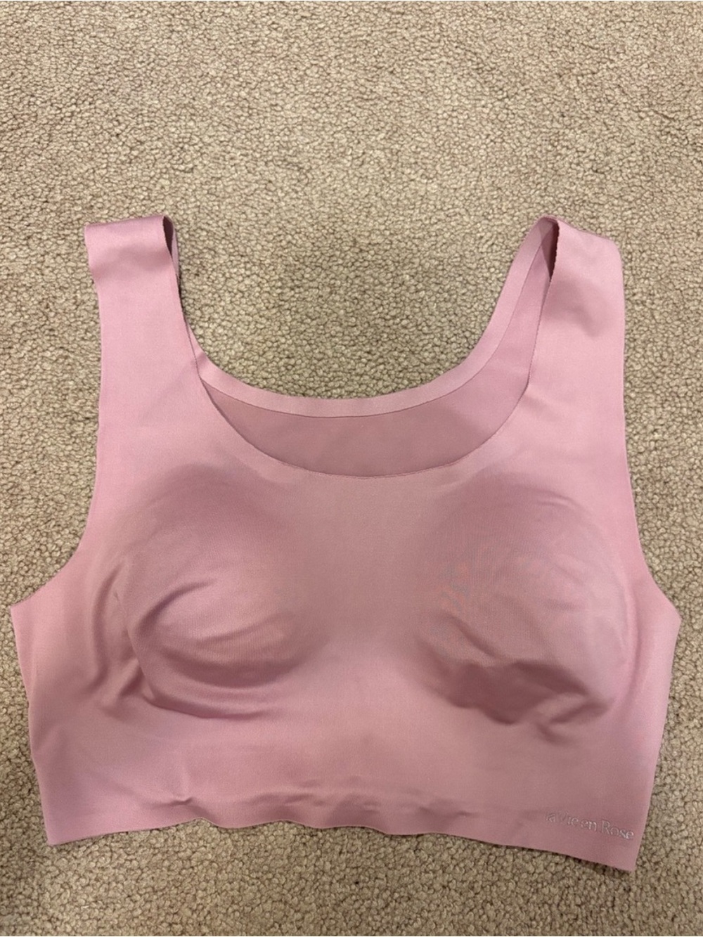 3 for $14 La Vie En Rose Dusty Pink Smooth Seamless Bralette size small